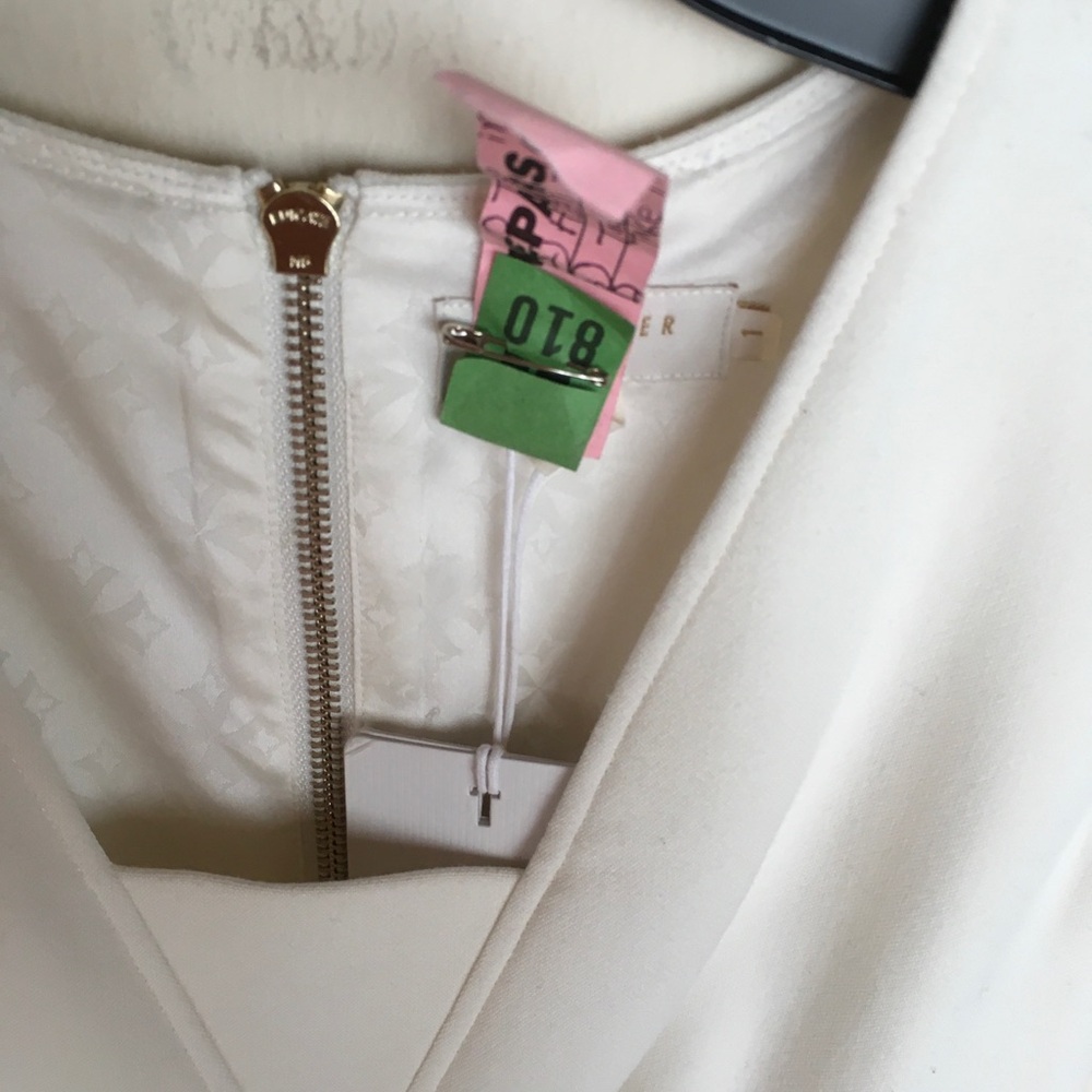 NWT Ted Baker Fitted White Dress - Picture 6 of 6